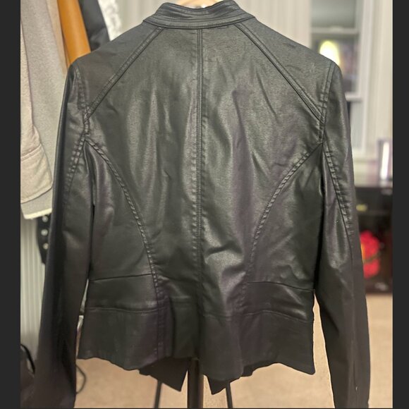 WHBM- Faux Leather Jacket - Picture 2 of 3